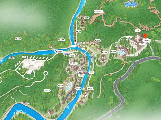 微山结合景区手绘地图智慧导览和720全景技术，可以让景区更加“动”起来，为游客提供更加身临其境的导览体验。